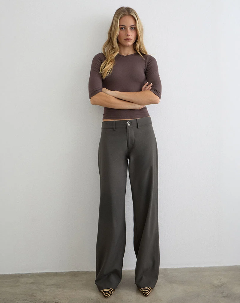 Pantalon Calza, coupe sur mesure, gris chaud