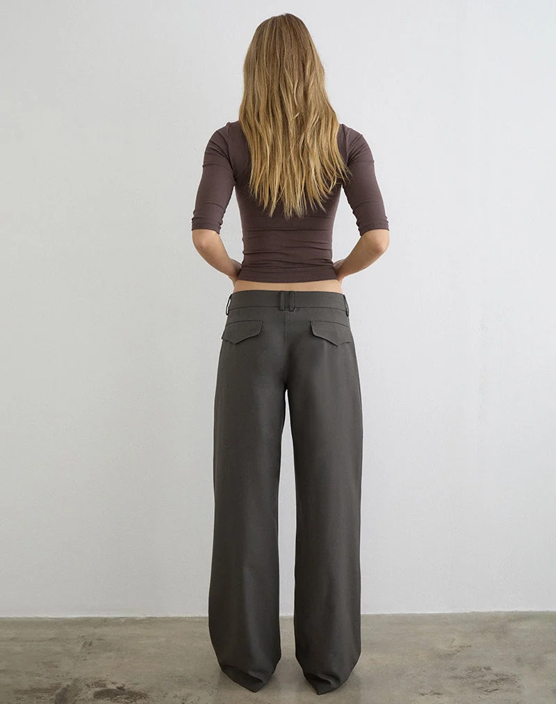Pantalon Calza, coupe sur mesure, gris chaud