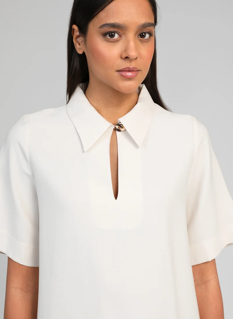 ROBE COURTE MAPAULA ecru