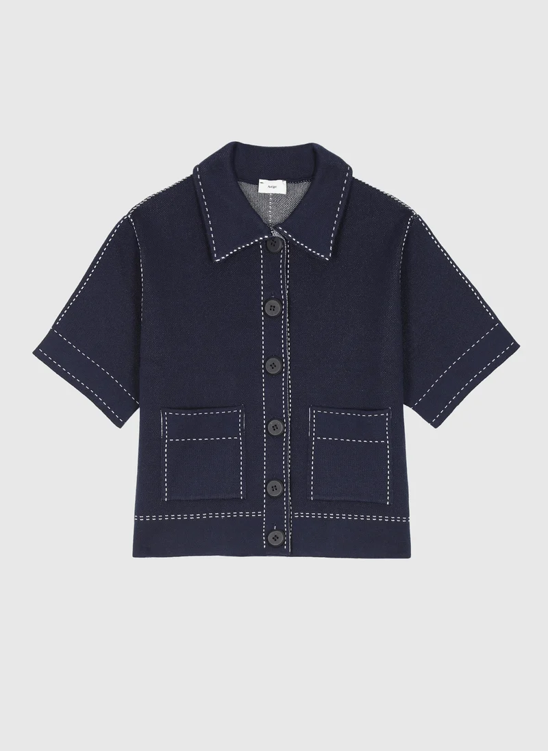 GILET LEBILLY marine