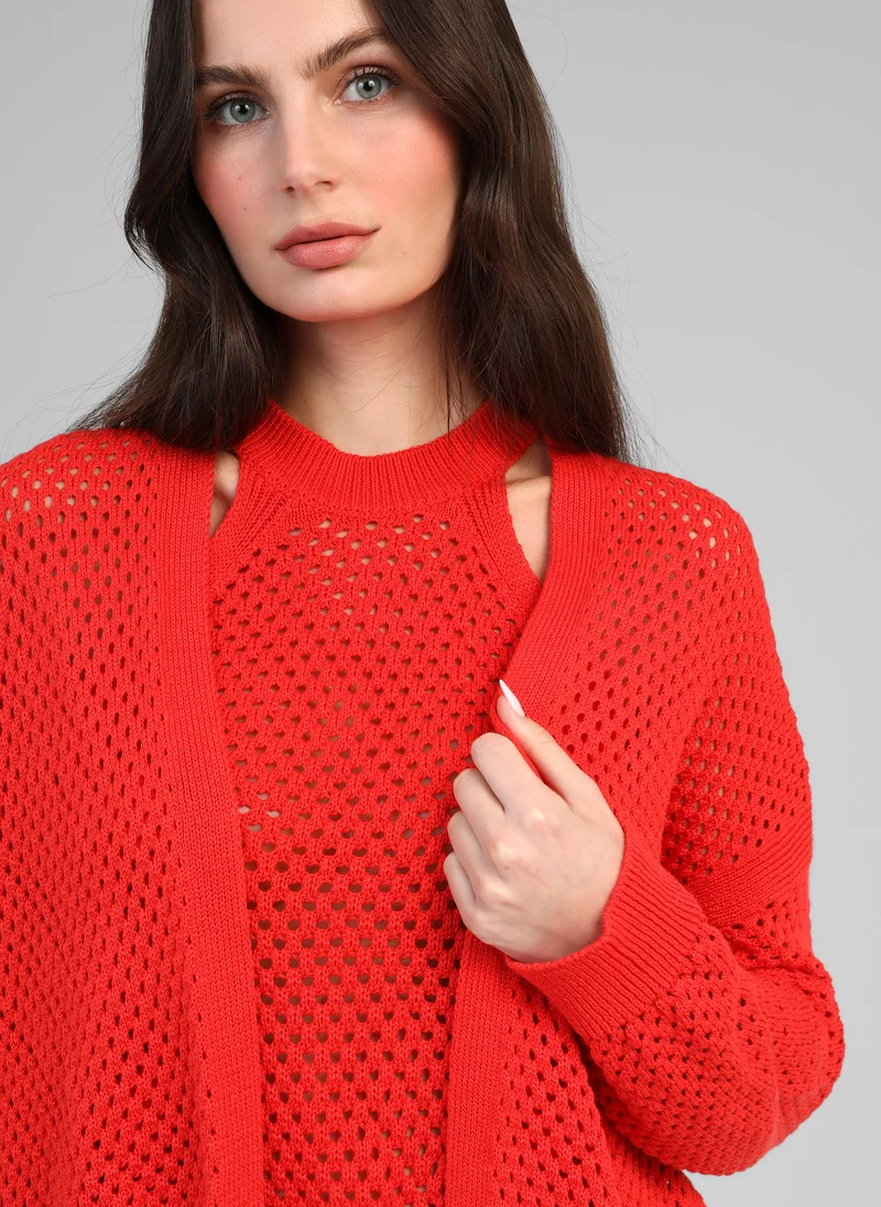 GILET VALERIO rouge