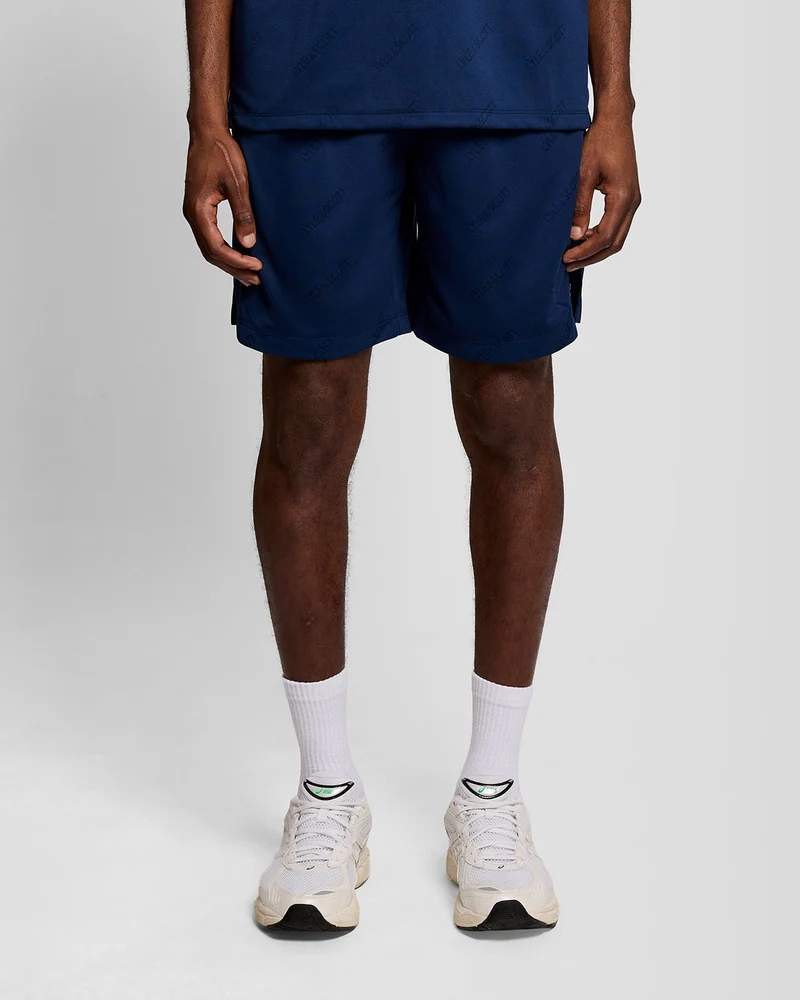 Sports Embossed Logo Football Shorts