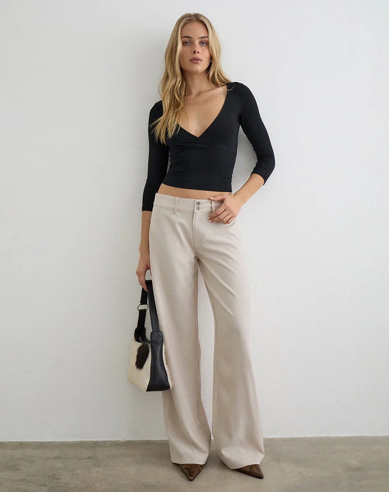 Pantalon Calza, coupe sur mesure, couleur « Cannoli Cream »