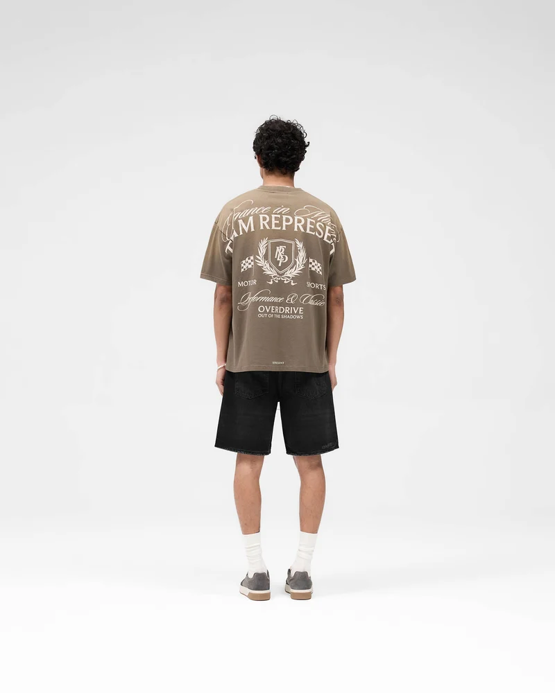 R10T Tailored Denim Shorts - Black