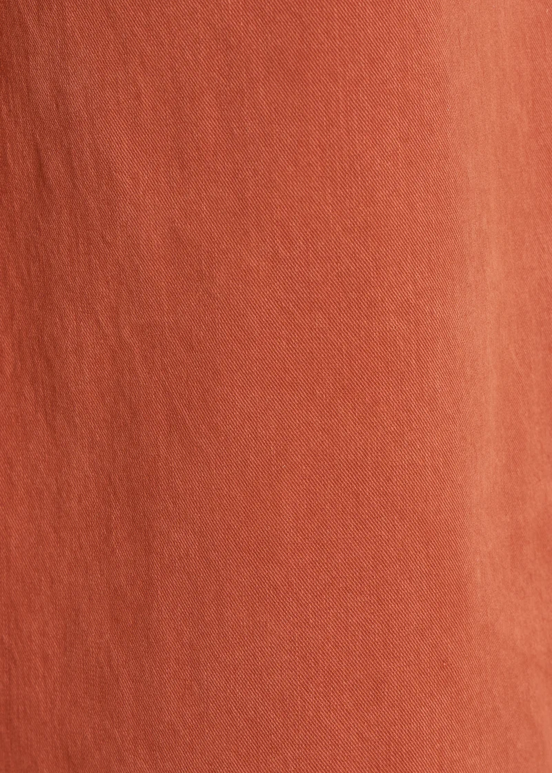 Pantalon terracotta large 7/8ème