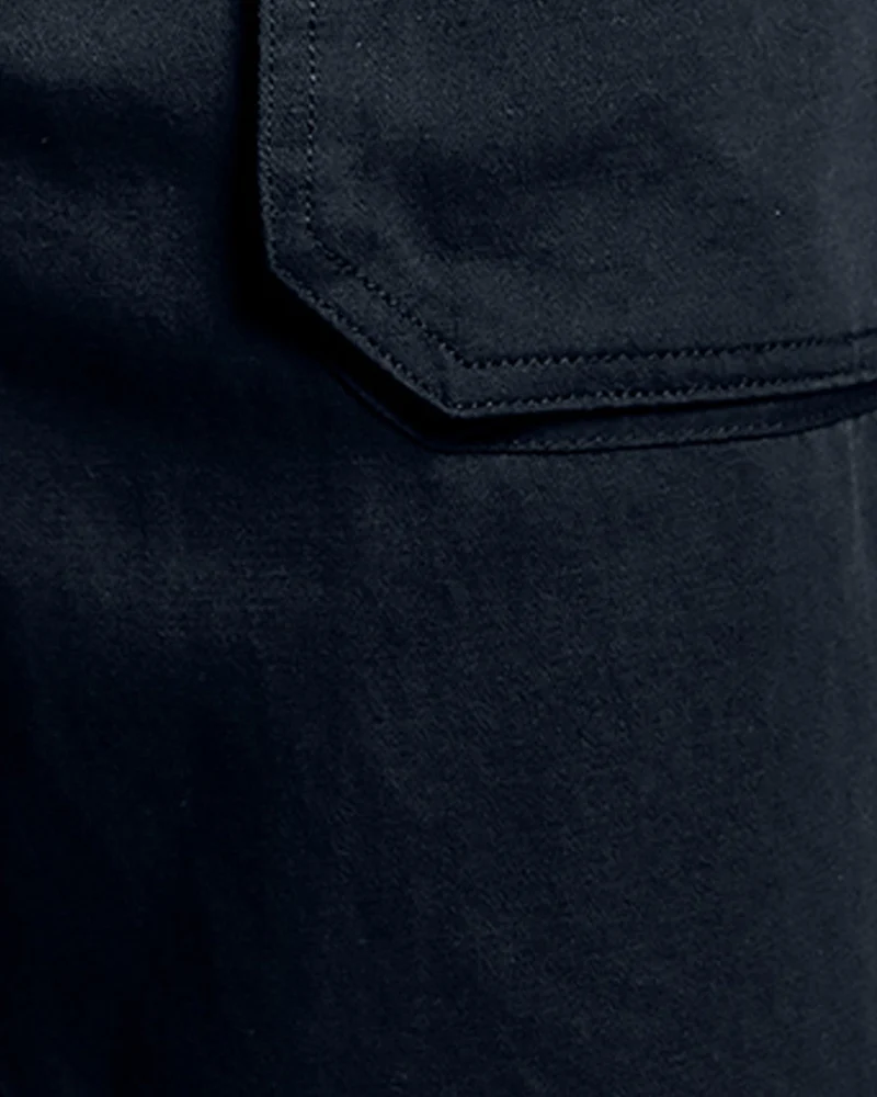 Straight Leg Linen Blend Trousers