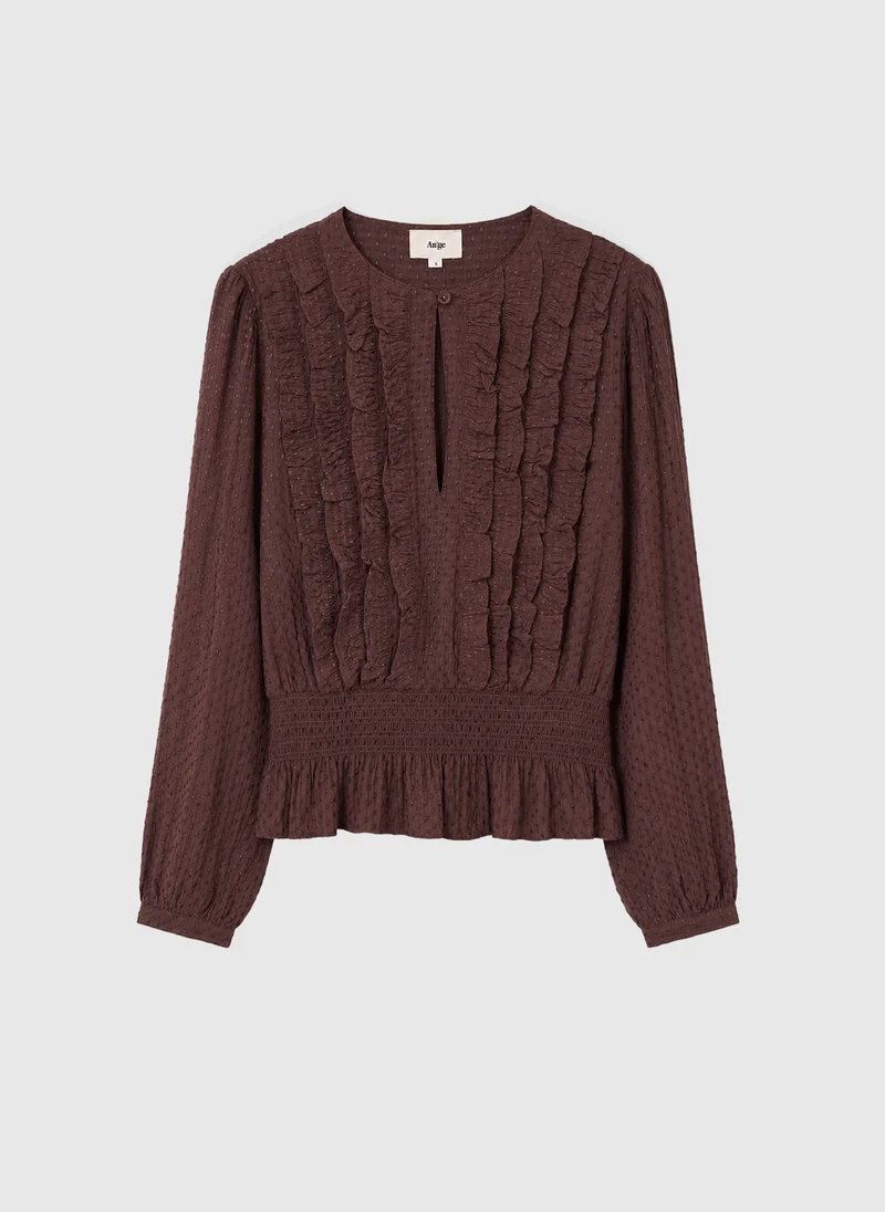 BLOUSE SADIANE marron