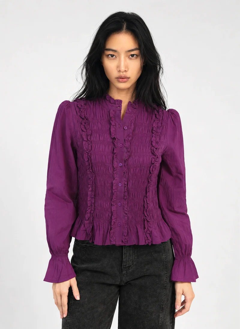 BLOUSE SLOANY violine