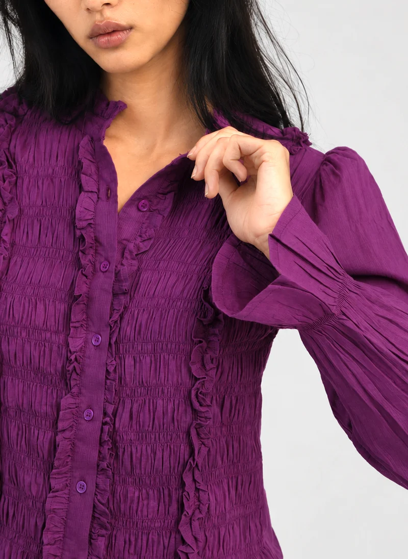 BLOUSE SLOANY violine