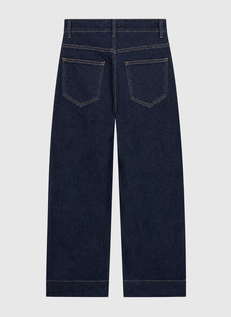 PANTALON PIPLIS JEAN brut