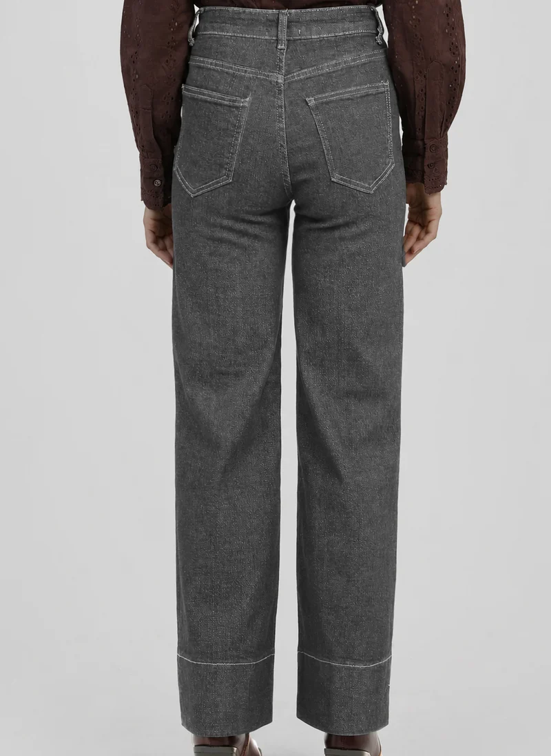 PANTALON PIPLIS gris