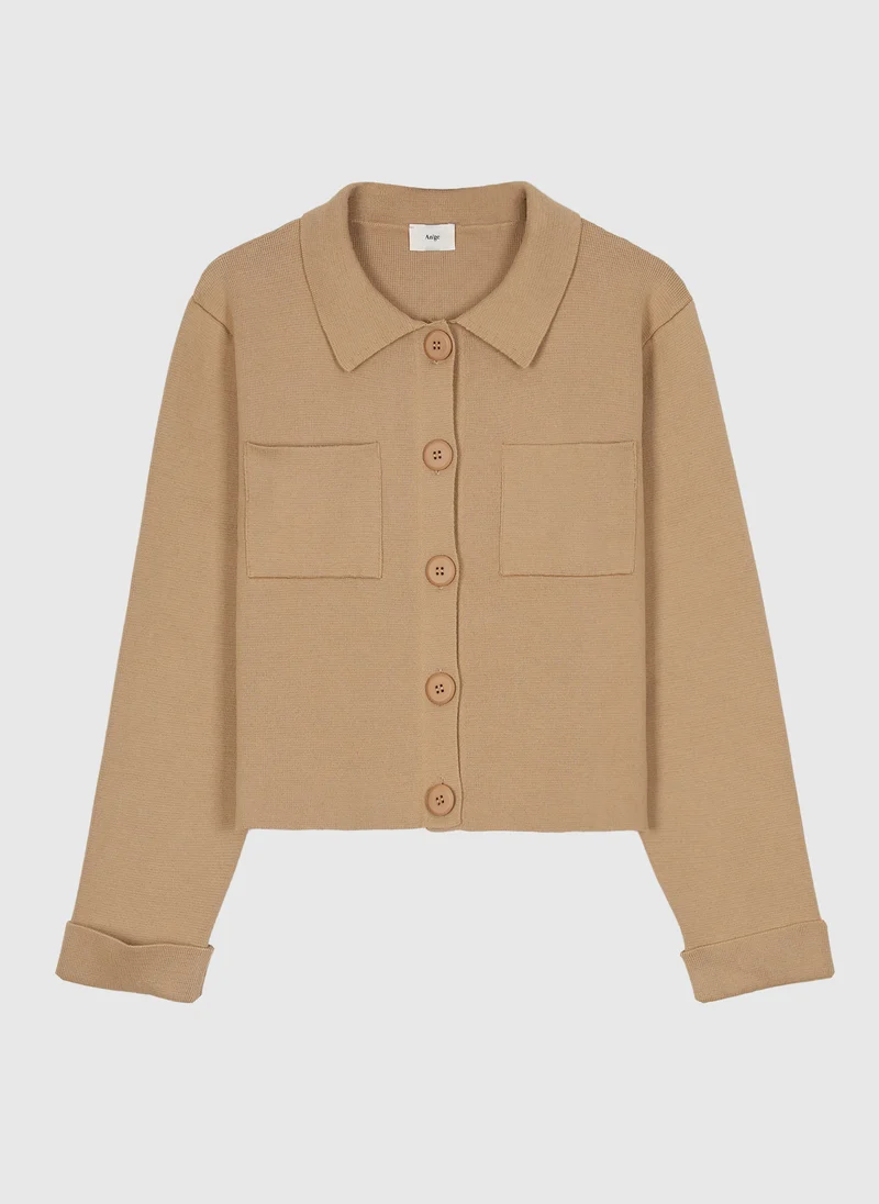 GILET LEVALIMANA camel
