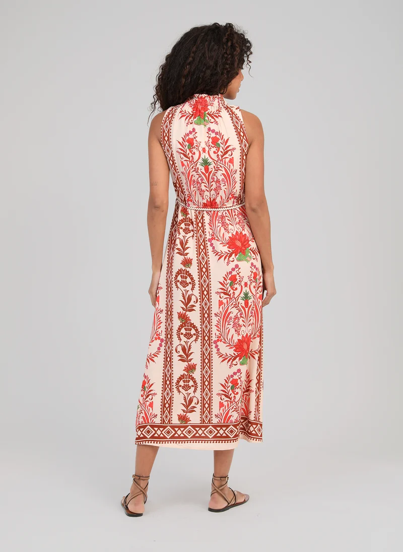 ROBE LONGUE OLUCIA tilana rouge