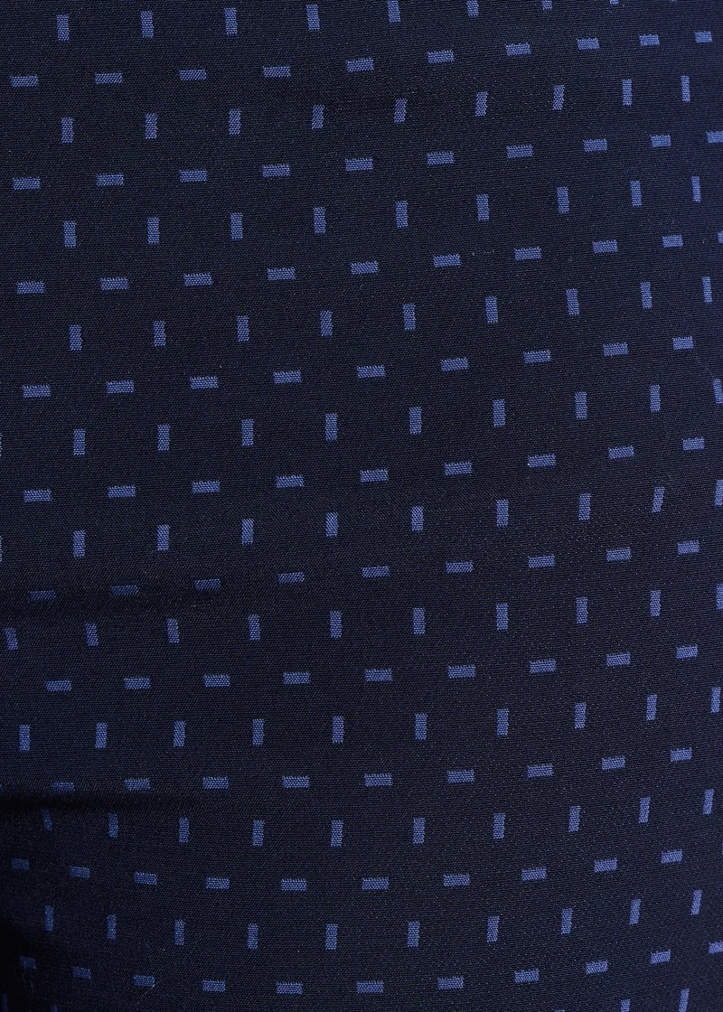 Pantalon flare en jacquard bleu