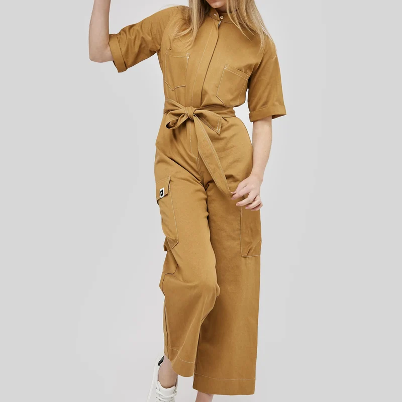 Sergé de coton et Tencel | Caramelo | 106 cm | FIN DE ROULEAU