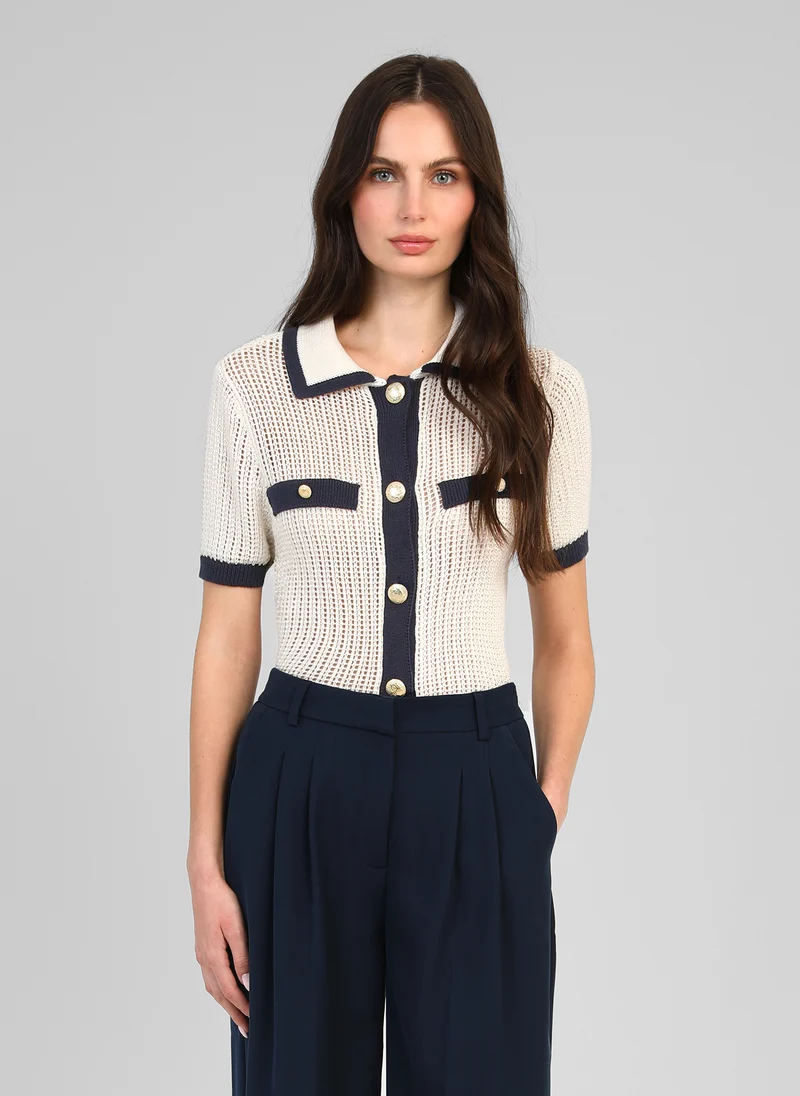 GILET VAYABI ecru