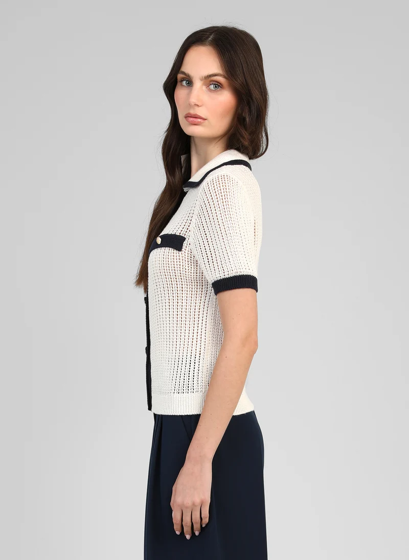 GILET VAYABI ecru