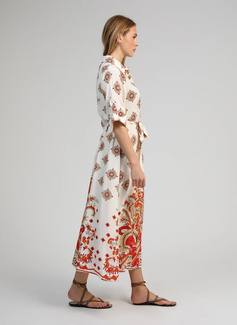 ROBE LONGUE OVINTALA diwan orange