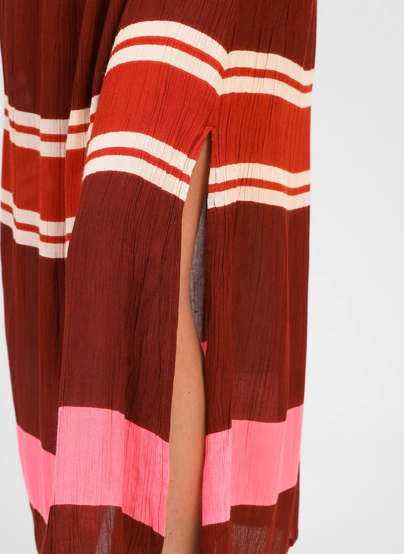 ROBE LONGUE OWENILA peruna brique