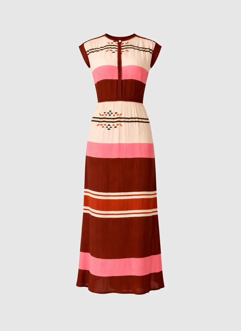 ROBE LONGUE OWENILA peruna brique