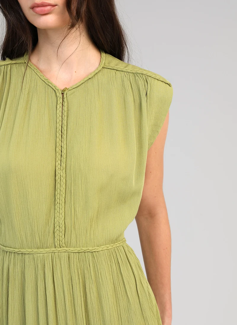 ROBE LONGUE OWESTINA tilleul