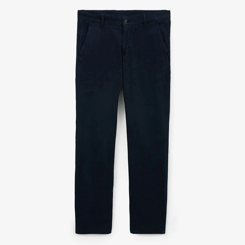 Pantalon coupe confort coton stretch bleu marine 702