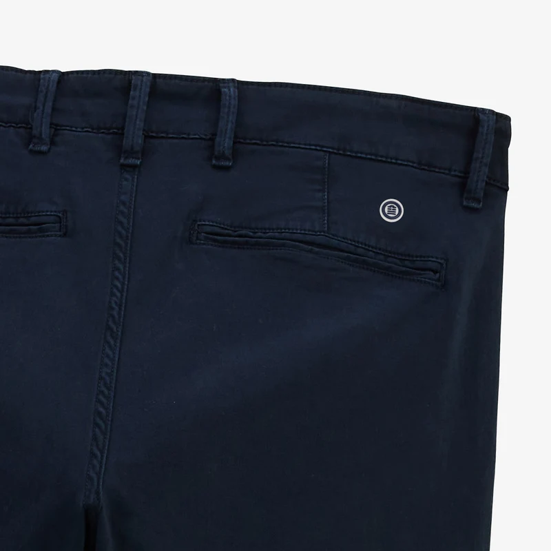 Pantalon coupe confort coton stretch bleu marine 702