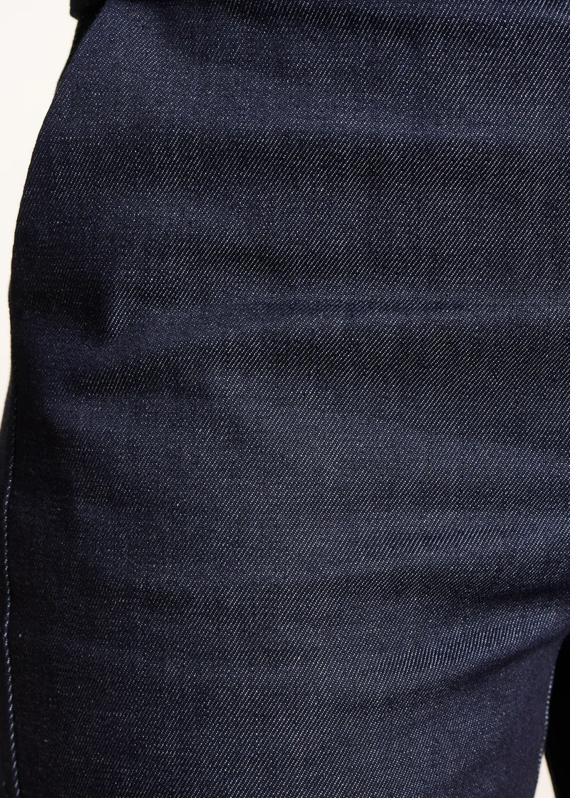 Pantalon droit 7/8ème en denim brut