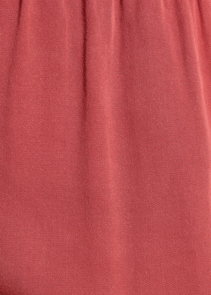 Pantalon fluide rouge en lyocell