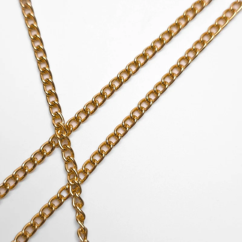 Chaîne métallique | Or riche | 4 mm