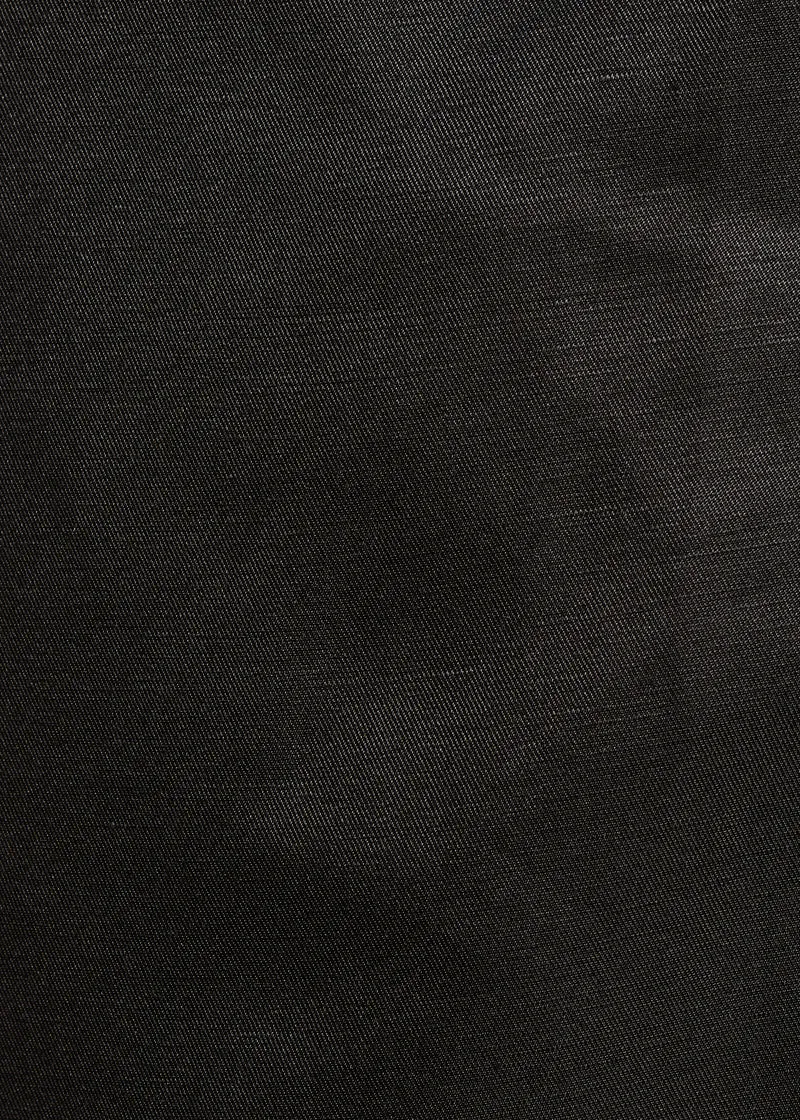Pantalon taille haute 7/8ème noir à pan