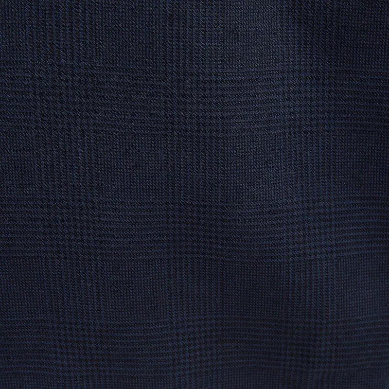 Bermuda 557 en lin et coton coupe ample bleu marine