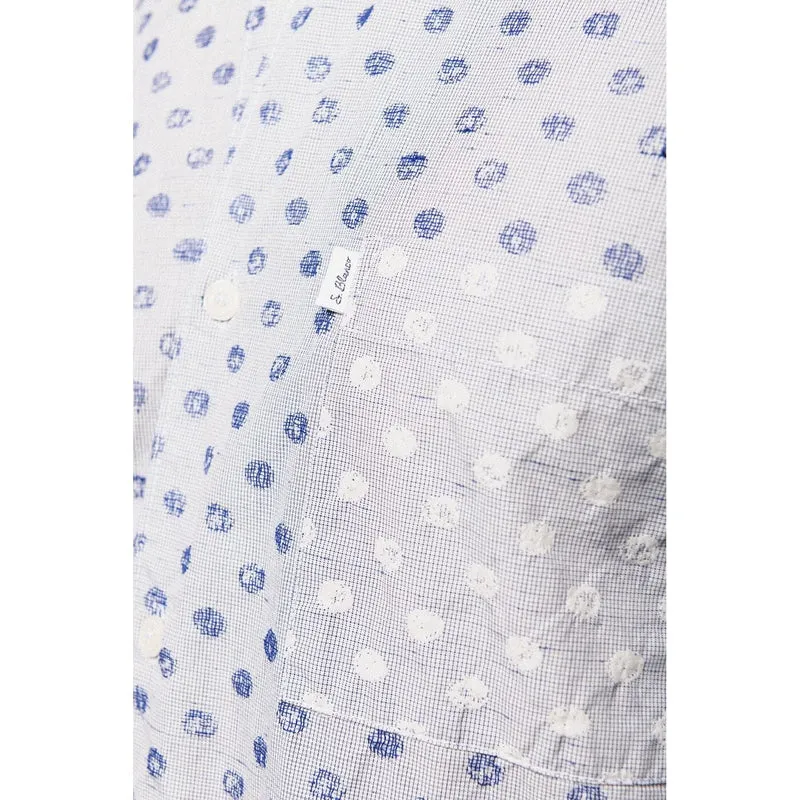 Chemise manches longues bleu aviateur