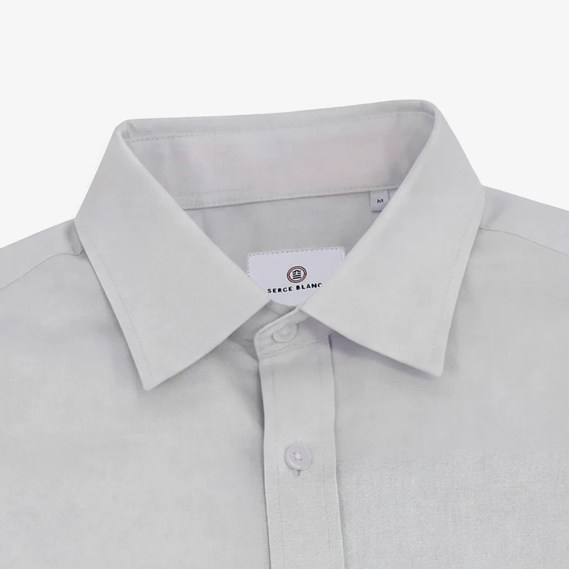 Chemise manches longues gris aubrac