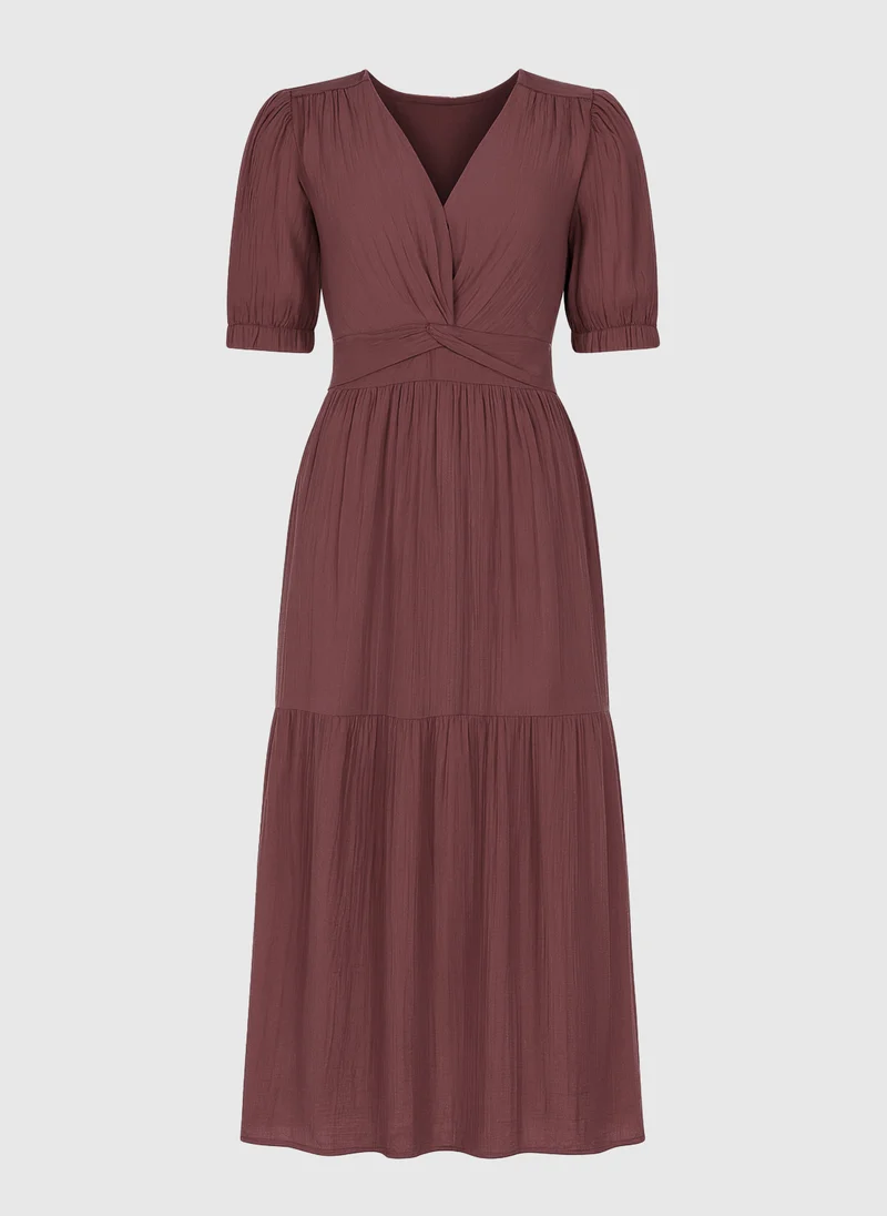 ROBE MIDI ODOUMILO raisin