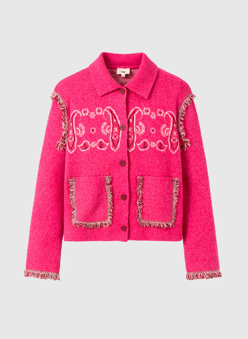 GILET NISANI fushia