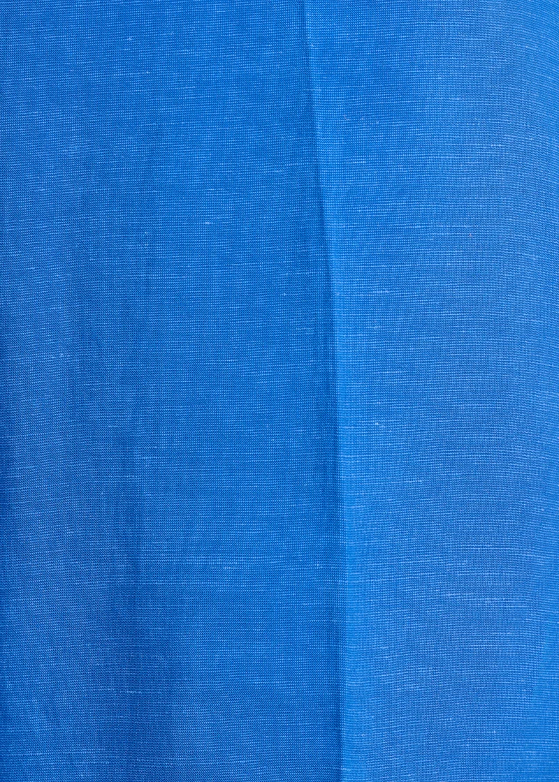 Pantalon large bleu roi taille haute