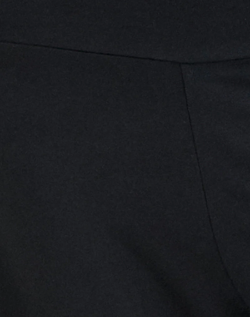 Pantalon Ano Capri en jersey de rayonne, noir