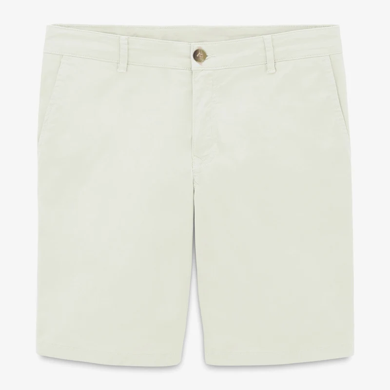 Bermuda 200 coupe confort en coton beige mastic