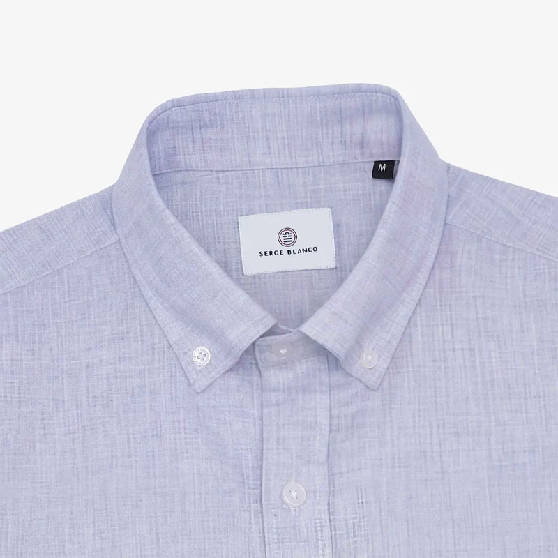 Chemise manches longues bleue