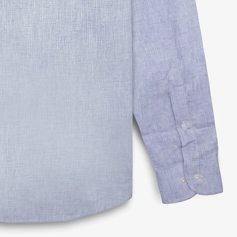 Chemise manches longues bleue