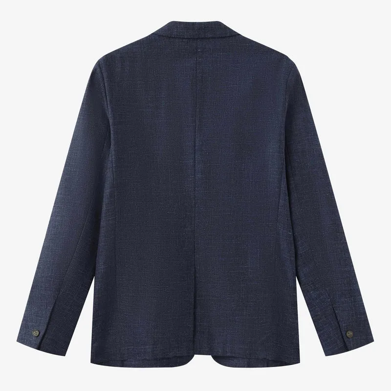 Blazer Simoncini en laine bleu