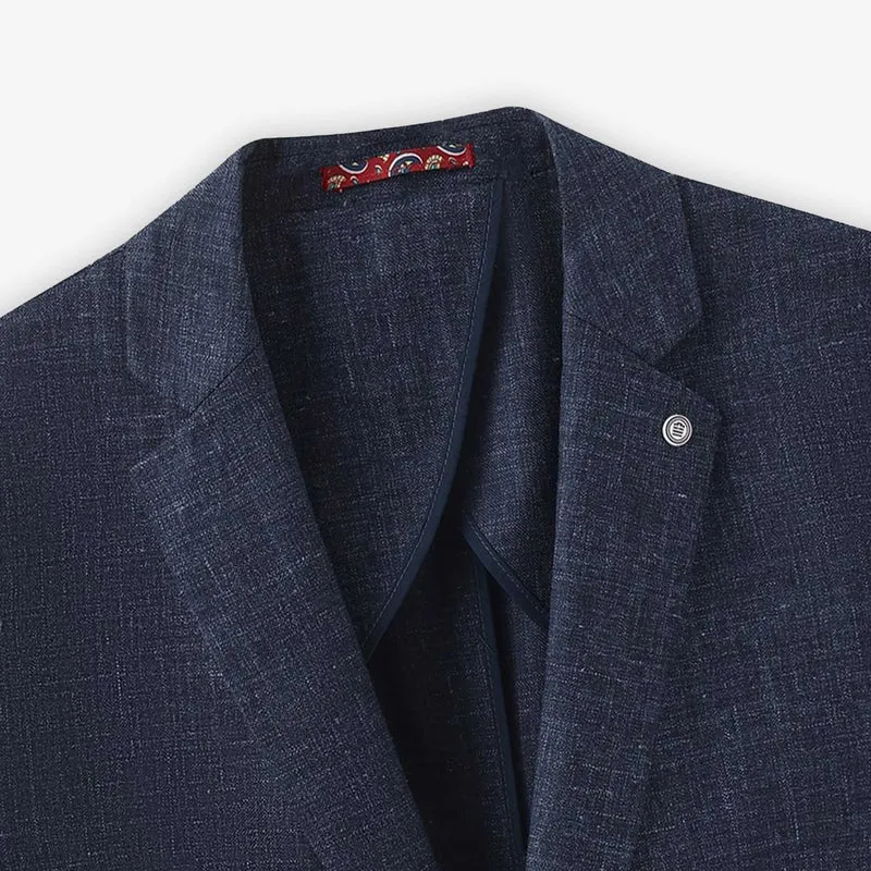 Blazer Simoncini en laine bleu