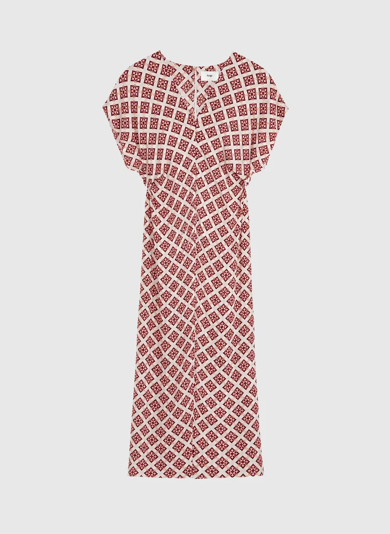 ROBE MIDI MAURANE pirimini ecru