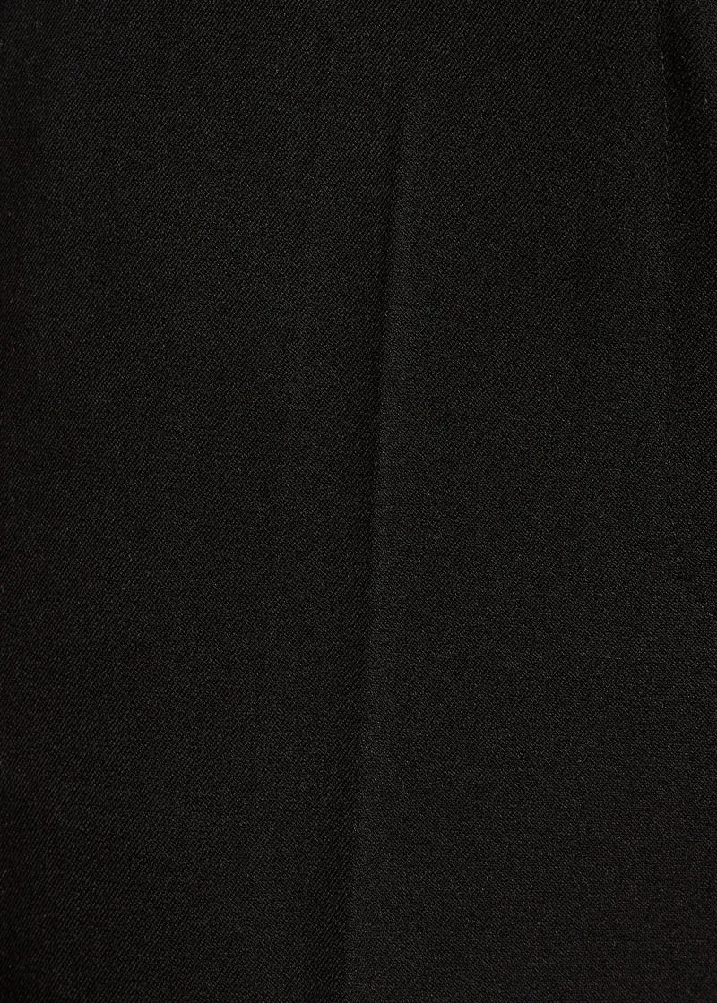 Pantalon uni noir droit