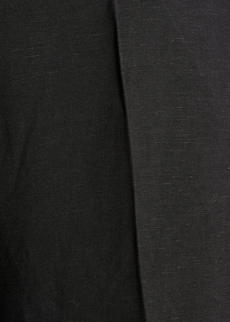 Pantalon large noir taille haute