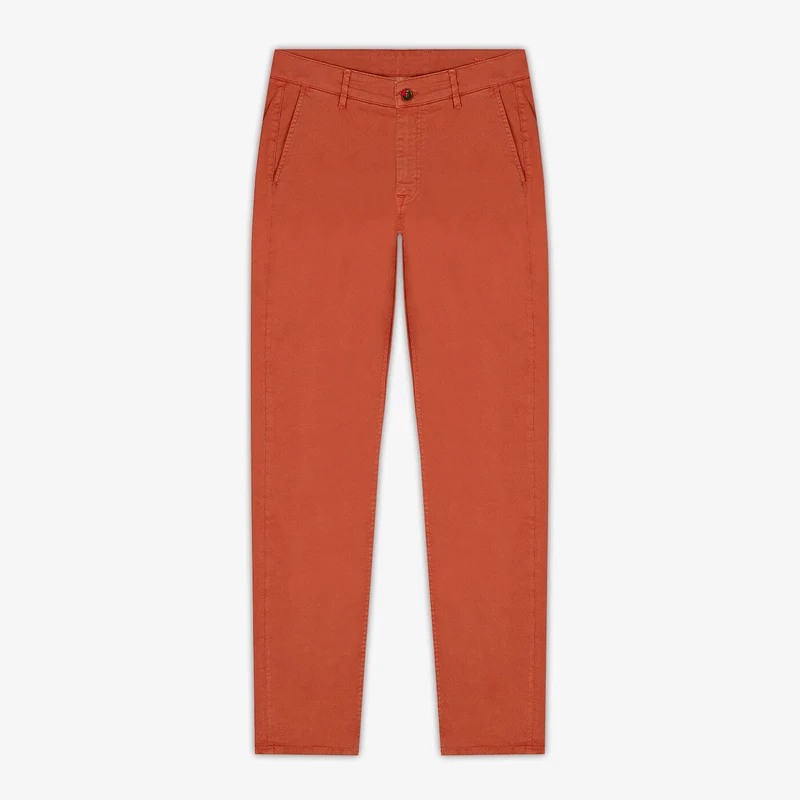 Chino 702 coupe droite courge