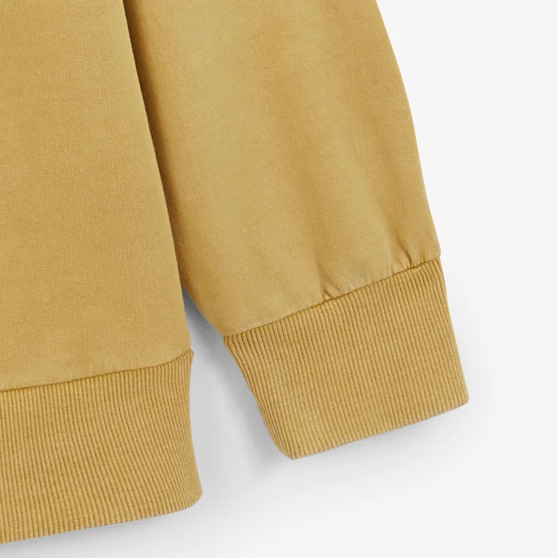 Sweat col rond Archives teinture old en coton jaune laiton