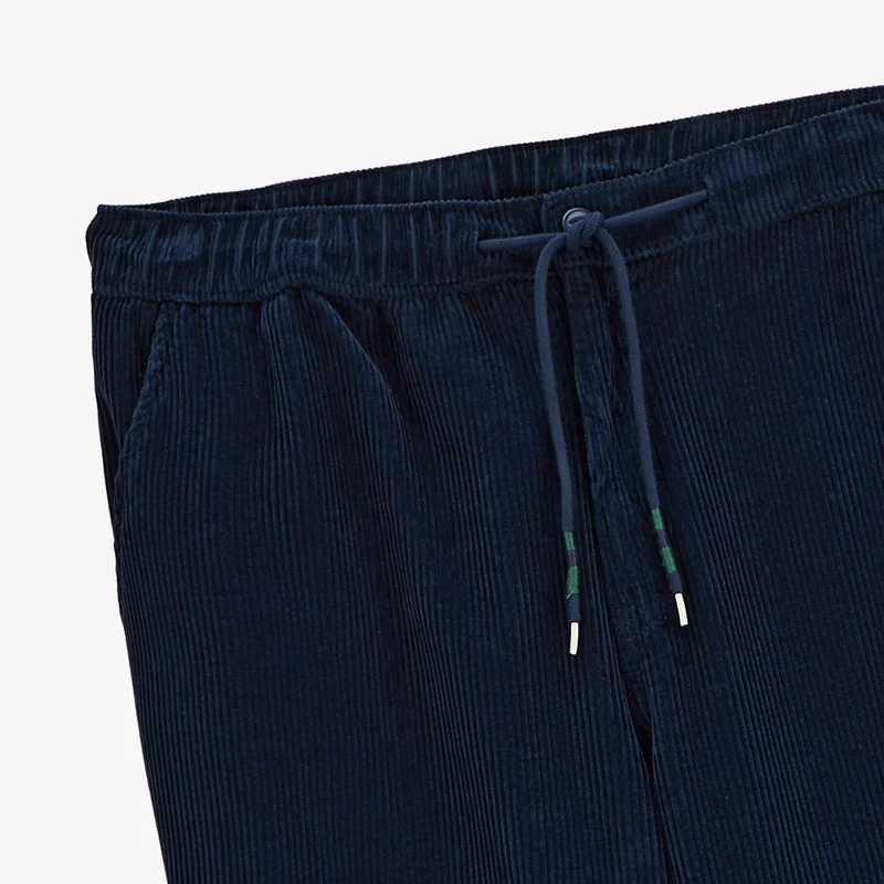 Pantalon 549 regular confort élastiqué bleu foncé en coton