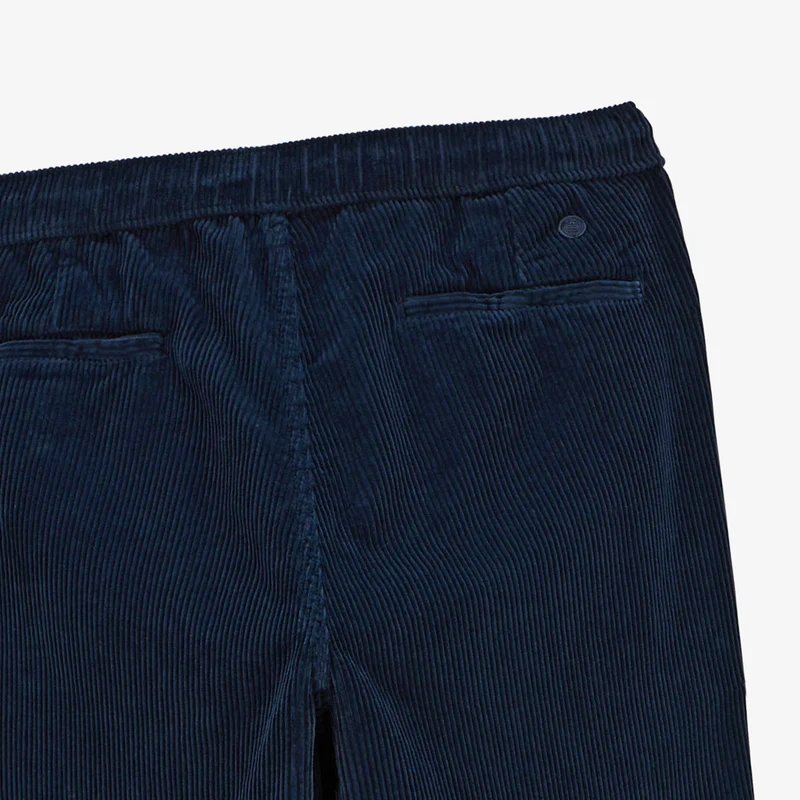 Pantalon 549 regular confort élastiqué bleu foncé en coton